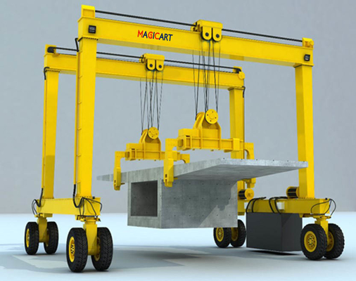 Erleben Sie einfache und schnelle mobile Vortriebskranen Materialhandling